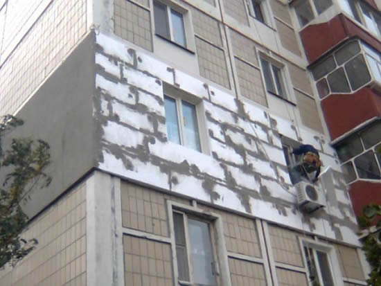 Утепление квартиры снаружи пенопластом