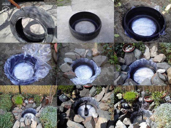 артезинаская скважина из старой покрышки своими руками